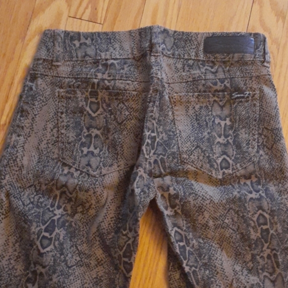 Snakeskin print skinny jeans - Picture 2 of 3